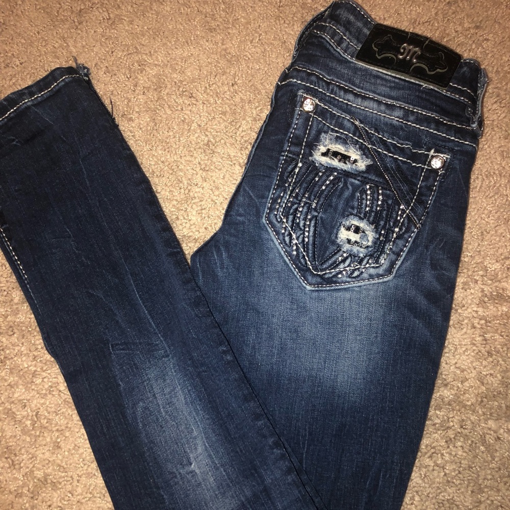 Miss Me Dark Wash Skinny Jeans